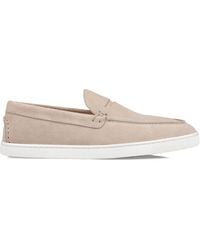 Christian Louboutin - Varsiboat Suede Boat Shoes - Lyst