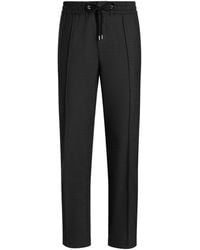Dolce & Gabbana - Virgin Wool Drawstring Trousers - Lyst