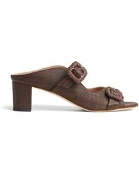 Malone Souliers - Raffia Kimmy Heeled Mules 45 - Lyst