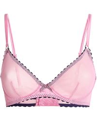 Fleur du Mal - Fishnet Sabrina Demi Bra - Lyst