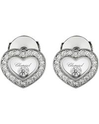 Chopard - And Diamond Happy Diamonds Icons Earrings - Lyst