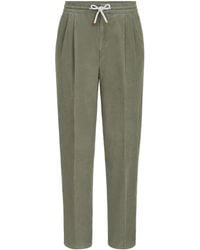 Brunello Cucinelli - Cotton Drawstring Trousers - Lyst