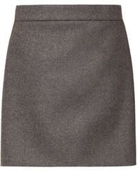 Max Mara - Virgin Wool Mini Skirt - Lyst
