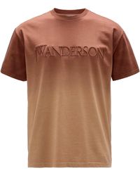 JW Anderson - Cotton Embroidered-logo T-shirt - Lyst