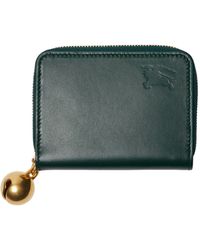 Burberry - Leather Equestrian Knight Design Zip-up Wallet - Lyst