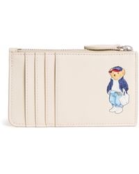 Polo Ralph Lauren - Leather Polo Bear Card Holder - Lyst
