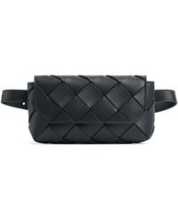 Bottega Veneta - Leather Intreccio Diago Belt Bag - Lyst