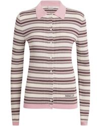 Moncler - Cotton Polo Sweater - Lyst