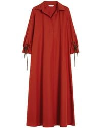 Max Mara - Cotton Poplin Midi Shirt Dress - Lyst