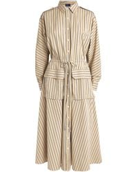 Polo Ralph Lauren - Cotton Stripe Midi Shirt Dress - Lyst