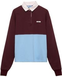 Prada - Cotton Long Sleeve Polo Shirt - Lyst