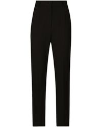 Dolce & Gabbana - Wool High-Waisted Trousers - Lyst