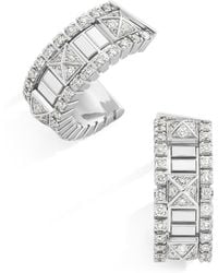 Marli New York - Mini And Diamond Life Hoop Earrings - Lyst