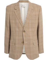 Ami Paris - Wool Check Blazer - Lyst