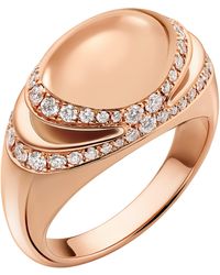 BVLGARI - And Diamond Cabochon Ring - Lyst