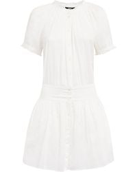 PAIGE - Cotton Voile Nisha Mini Dress - Lyst