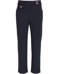 Veronica Beard - Woven Cropped Renzo Trousers - Lyst