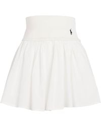 Polo Ralph Lauren - Cotton Flounce Mini Skirt - Lyst