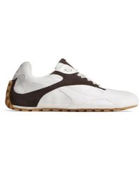 Bottega Veneta - Suede-Panel Orbit Flash Sneakers - Lyst