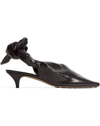 Bottega Veneta - Leather Slingback Vesta Pumps 40 - Lyst