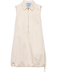 Prada - Chino Zipped Mini Dress - Lyst