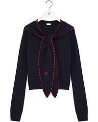 Loewe - Wool-Blend Scarf Sweater - Lyst