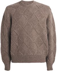 Rag & Bone - Wool Basket-Knit Sweater - Lyst