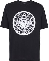 Balmain - Graphic Print T-shirt - Lyst