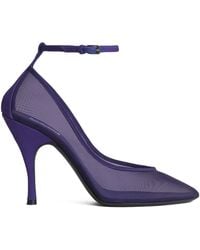 Alaïa - Mesh Ankle-Strap Pumps 100 - Lyst