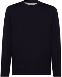 Brunello Cucinelli - Cotton Long-sleeve T-shirt - Lyst
