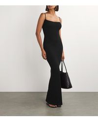 intricate lace dresses Juliet Sheer Lace Maxi Dress in Black L