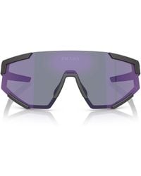 Prada Linea Rossa - Shield Pillow Sunglasses - Lyst