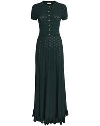 Sandro - Pointelle-Knit Midi Dress - Lyst