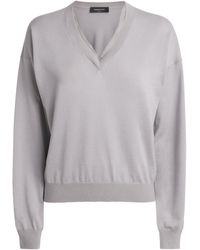Fabiana Filippi - Virgin Wool-Cotton Embellished Sweater - Lyst