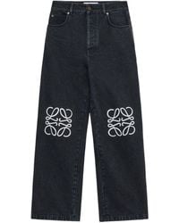 Loewe - Anagram Baggy Jeans - Lyst