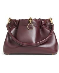 Etro - Small Leather Vela Blossom Shoulder Bag - Lyst