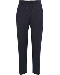 Canali - Wool Drawstring Trousers - Lyst