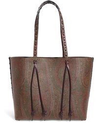 トートバッグ Etro Arnica 1984 Large Tote Bag In Coated Canvas ARNICA 1984 LARGE TOTE BAG