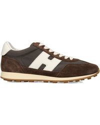 Hogan - Suede-Mesh Athletic Sneakers - Lyst