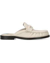 Burberry - Leather Cadet Mules 10 - Lyst