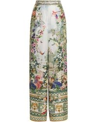 CAMILLA - Silk Art For The Empress Wide Trousers - Lyst