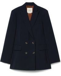 Marina Rinaldi - Cady Double-Breasted Blazer - Lyst