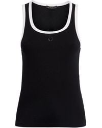 Maje - Embroidered Logo Tank Top - Lyst