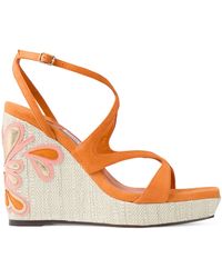 Jimmy Choo - Ayla 110 Suede Wedge Sandals - Lyst