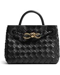 Bottega Veneta - Mini Leather Andiamo Top-Handle Bag - Lyst