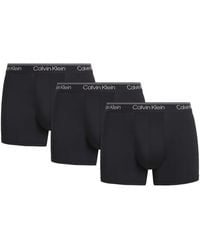 Calvin Klein - Microfiber-Stretch Boxer Briefs - Lyst