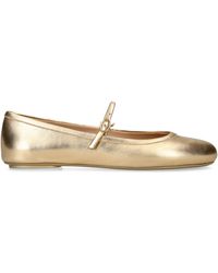 Gianvito Rossi - Leather Carla Ballet Flats - Lyst