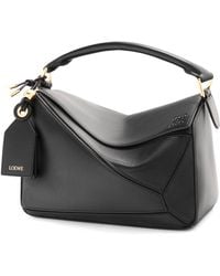 Loewe - Small Leather Featherlight Puzzle Top-Handle Bag - Lyst