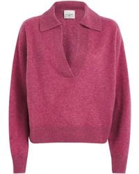 LeKasha - Organic Cashmere Jacksob Polo Sweater - Lyst