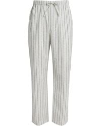 Harrods - Cotton Stripe Logo Pyjama Bottoms - Lyst
